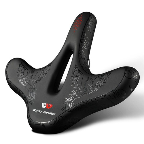WEST BIKING Widen Ergonomic Bicycle Saddle Comfort Cushion Cycling Saddle Type B