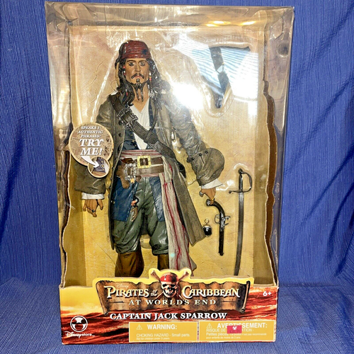 Figura de acción NECA PIRATES CARIBBEAN CAPITÁN JACK SPARROW 15" TALK EN EL FIN DEL MUNDO - Imagen 1 de 14