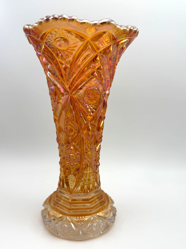 Vaso in vetro carnevale calendula Nucut imperiale vintage modello Hobstar - Foto 2 di 13