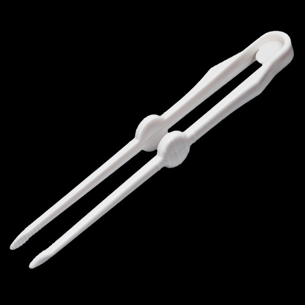 Hygienic Healthy Plastic Chip Tongs off White for Snacks Food for sale