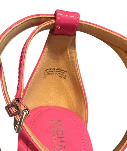 Sandali eleganti Michael Kors donna rosa caldo con cinturino tacco a spillo taglia 8 - Foto 8 di 9