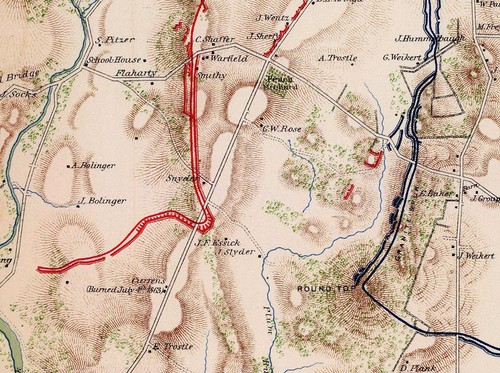 1863 Map of Gettysburg Pennsylvania Civil War - Picture 4 of 4