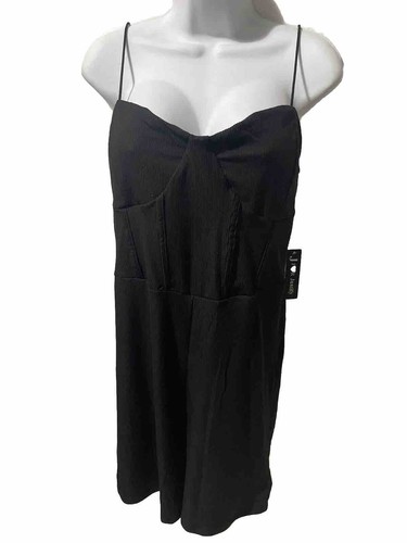 NWT JFor Justify BlackPrint Romper Shorts One Piece Spaghetti Straps Size XL#9 - Picture 2 of 17