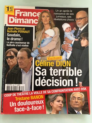Frankreich Sonntag Nr. 396 vom 30. September 2011 - Céline Dion / Annick Goutal