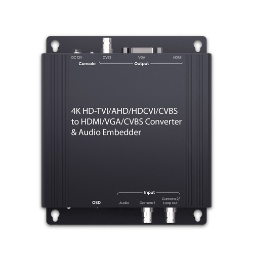 4K 8MP CCTV HD Analog Video zu HDMI VGA CVBS Konverter unterstützt 8MP Videoeingang - Bild 1 von 9