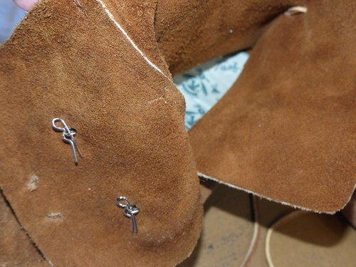 Vtg Taos Moccasins Double Conch Indian Maid Leather soles w/box Women's size 8 - Picture 12 of 15