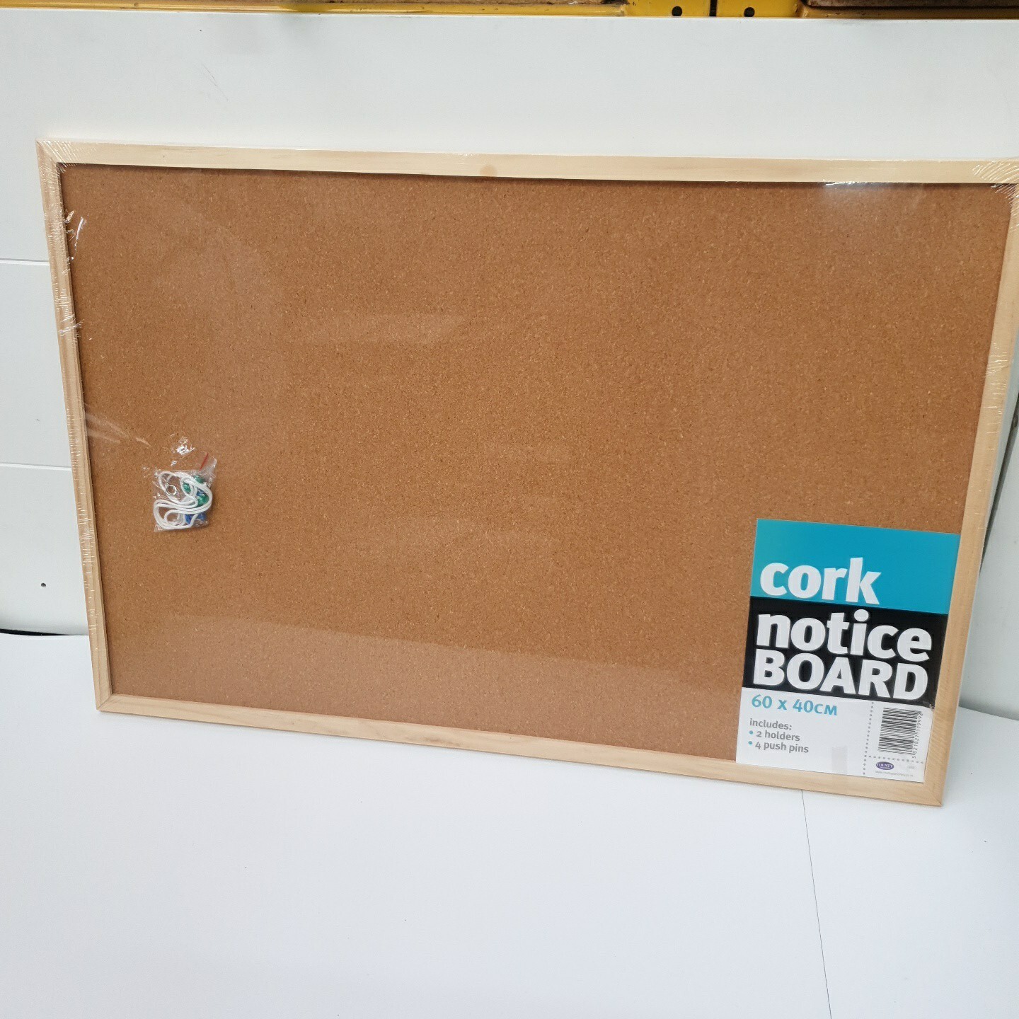 Cork Board Pin Message Notice Board Wooden Frame Office Memo School