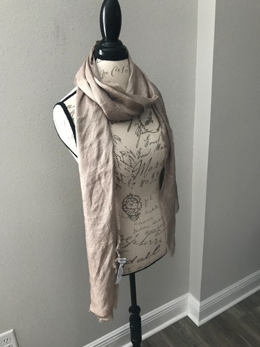 Nordstrom Shimmer Wrap Scarf Tan Bronze $39 - Picture 2 of 5