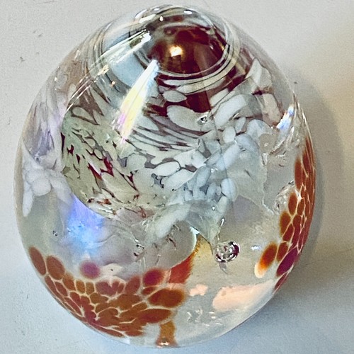 Vintage MSH Ash Art Egg Paperweight Signed Dated 1985 Mount St Helens 2.5” - Picture 6 of 9