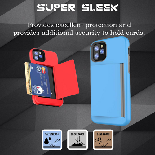 KP KOOL PRODUCTS New Hard Back Phone Case with Card Wallet for iPhone 12/Pro/Max - Picture 28 of 46