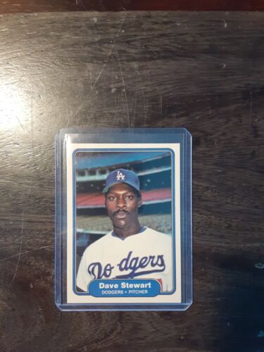 1982 Fleer / #24 Dave Stewart / Dodgers Rookie / Raw Vintage Card / see Video - Picture 1 of 2