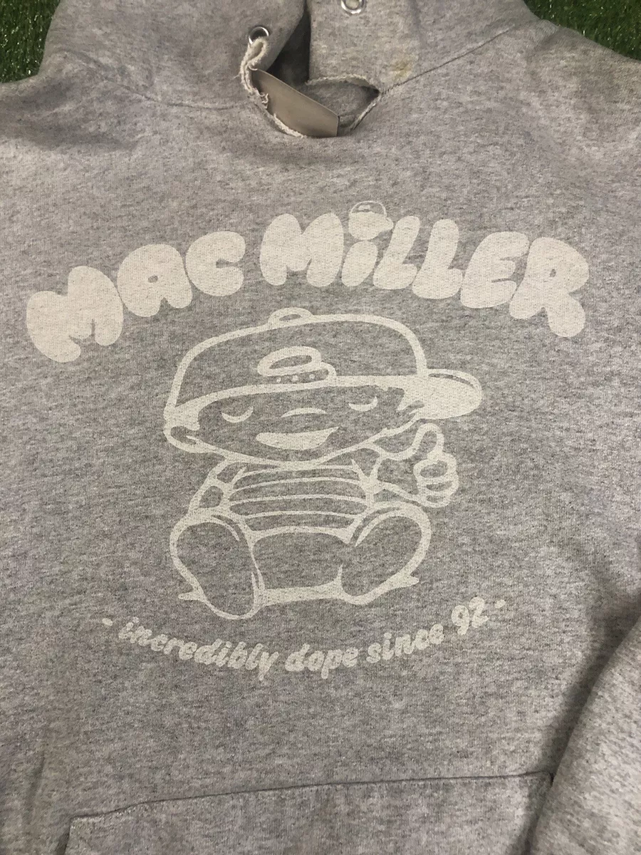 Mac Miller Incredibly Dope Most Early Promo Y2k Merch Hoodie Mens Medium