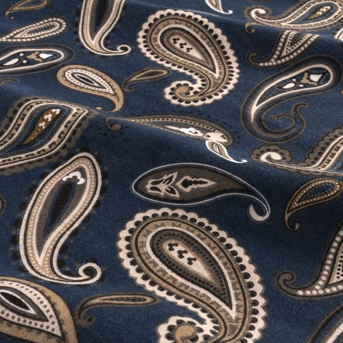 100% Cotton Flannel Paisley Or Solid Bed Sheet Set with Matching Pillowcases - Picture 14 of 62