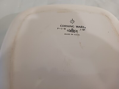 RARE AUTHENTIC vintage corning ware blue cornflower casserole Dish
