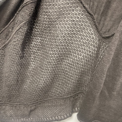 Elie Tahari Women’s Open Front Cardigan Sweater XS Brown Shawl Kimono 100% Linen - Picture 10 of 13