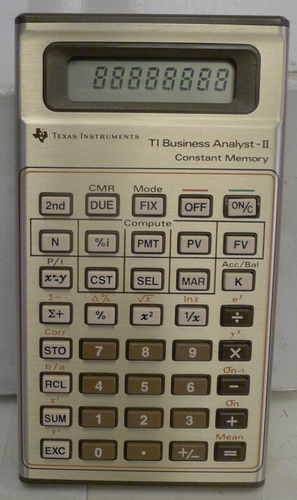 Calcolatrice Texas Instruments TI Business Analyst II + Cover - TESTATA - Foto 2 di 10