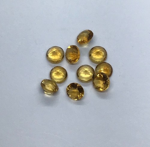 Natural Citrine Round Cut Faceted Loose Gemstone For Making All Type Jewelry - Picture 10 of 24
