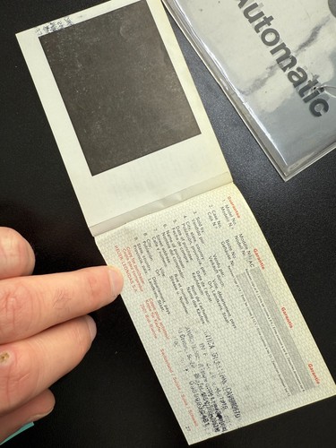 Folleto de servicio de garantía de patrón cronógrafo automático Heuer vintage con funda - Imagen 8 de 12