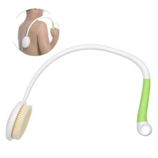 Long-Handled U-Shaped Shower Back Brush Loofah Scrubber for Elderly Men Women