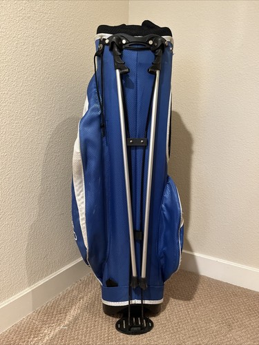 DAMAGED STRAPS Michelob Ultra Beer Golf Stand Bag 8 Top Carry Handle 8 Pockets - Picture 8 of 24