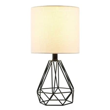 Merra 18 in. Black Table Lamp with Hollowed Out Base