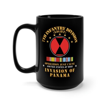 Black Mug 15oz - Just Cause - 7th Infantry Division w Svc Ribbons X 300 ...