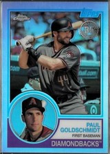 2018 Topps Chrome 1983 Refractors Paul Goldschmidt Arizona Diamondbacks #83T-19