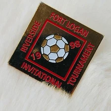 1998 Riverside Fort Logan CO Invitational Soccer Tournament Souvenir Lapel Pin