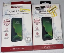 Lot of 2 ZAGG Apple iPhone 11/XR Invisible Shield Glass Elite Screen Protectors