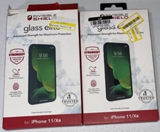 Lot of 2 ZAGG Apple iPhone 11/XR Invisible Shield Glass Elite Screen Protectors
