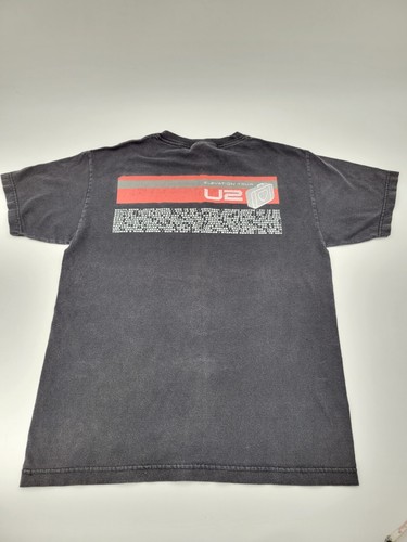 U2 ELEVATION TOUR 2001 CONCERT TOUR T-SHIRT Medium Murina Cotton Black - Picture 5 of 7
