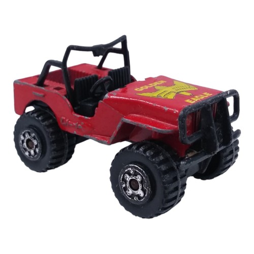 Matchbox Diecast 4x4 Jeep Red Golden Eagle Vintage 1981 Macau Loose Toy - Picture 4 of 7
