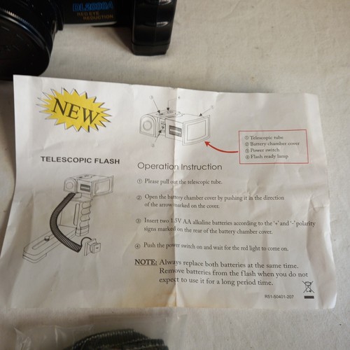 Olympia DL 2000A Motor Drive Camera Telescopic Flash Carrier Bag Instructions - Picture 19 of 21