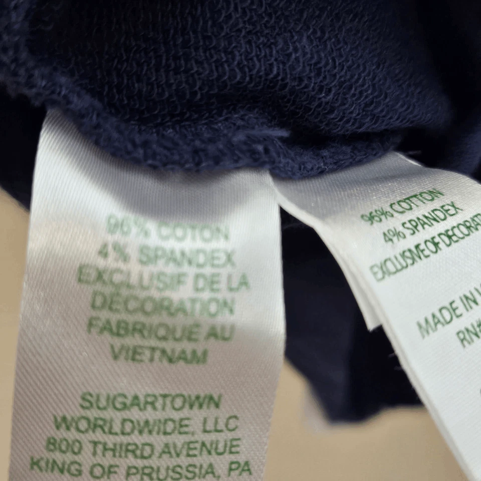 Lilly Pulitzer Little Leona Cremallera Completa Prendas Exteriores Chaqueta 30253 Azul Marino Ojales Borde Gir Foto 4 de 4