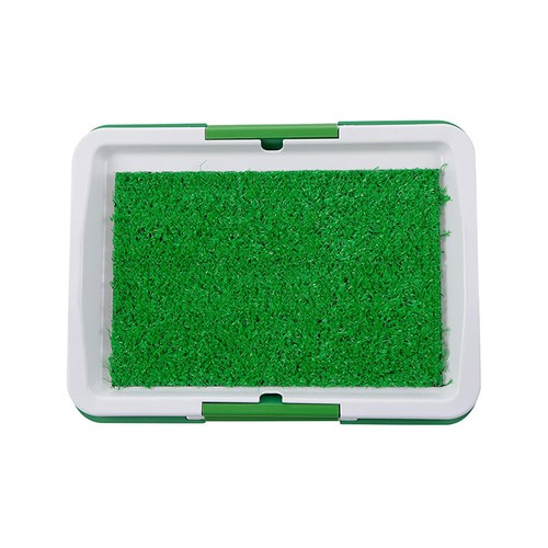 Three Layer Portable Indoor Dog Pet Potty Training Toilet Loo Pad Tray Grass Mat - Picture 7 of 12