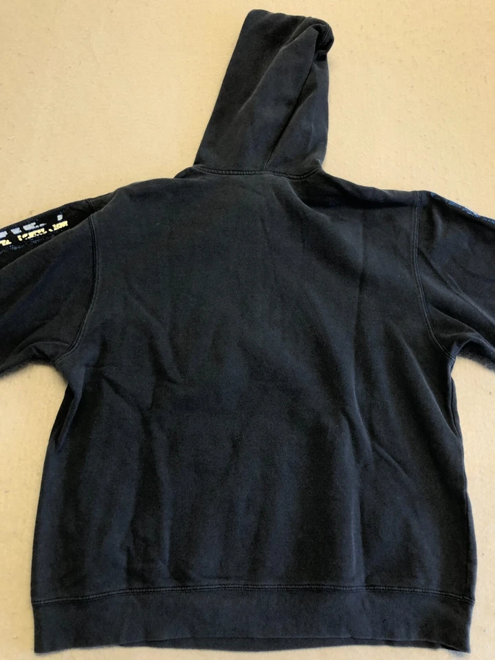 Sudadera vintage antigua azul marino para adolescentes 14 azul marino 1/4 cremallera polar pulóver capucha Foto 4 de 4