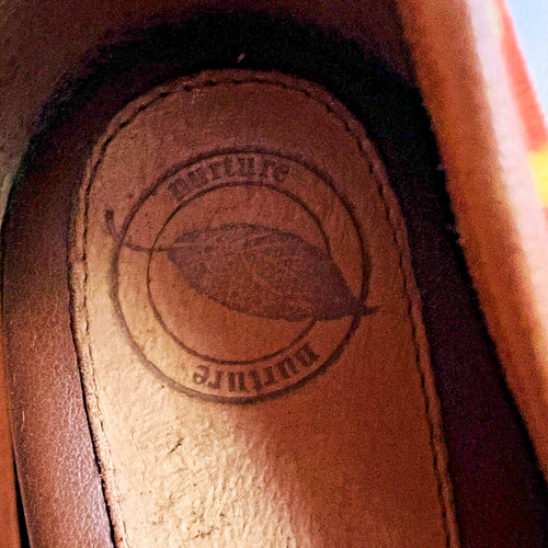 Nurture Yellow & Olive Floral Tropical Brown Leather Wedge Espadrilles ~ Sz 8.5M - Picture 7 of 8