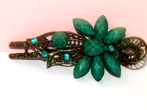 Flower hair combs sprung barrettes bridesmaid flower girl silk roses huge choice - Picture 61 of 90