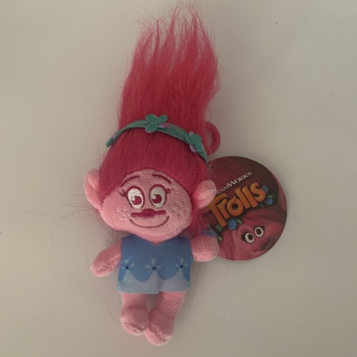 Trolls Poppy Plush Coin Purse Pink Dreamworks NEW - Picture 1 of 4