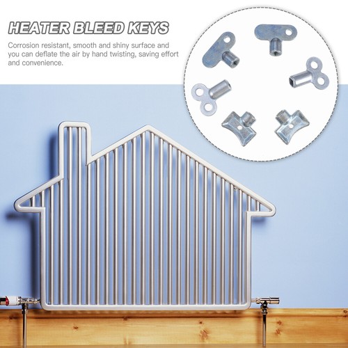 6 Pcs Air Release Valves Exhaust Key Radiator Keys Gas Cover for Bleeding - Bild 10 von 12