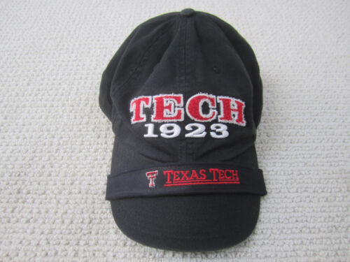 Texas Tech Hat Cap Strap Back Black Red Raiders Guns Up Wreck Em Since 1923