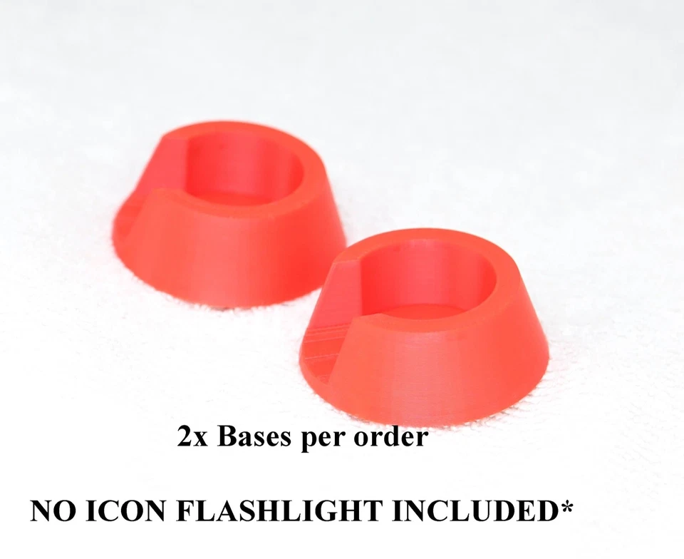 Base XL + Estándar 2X ICON 800 lúmenes Base Linterna Impreso en 3D Puerto Carga Foto 3 de 4