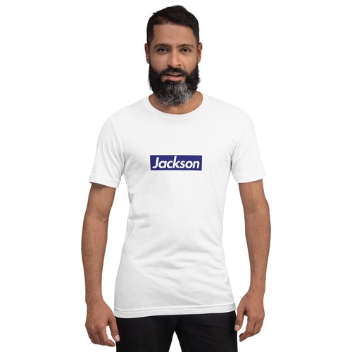 LAMAR JACKSON Box Logo T-SHIRT Baltimore Ravens Football MVP Star Quarterback QB - Picture 6 of 9