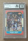 MICHAEL COOPER SIGNED 1986-87 FLEER AUTO GRADE 10 BECKETT BAS CERTIFIED