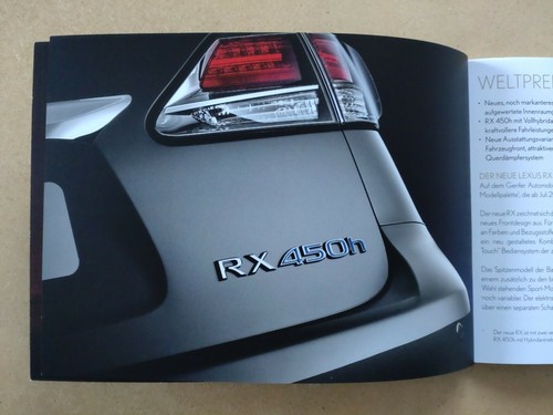 Lexus Prospekt Genf 2012, RX, GS, F-Sport, LF-LC Concept Car - Picture 4 of 8