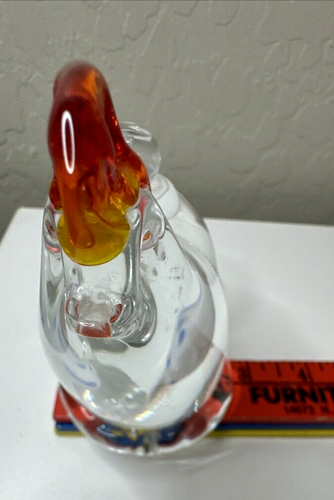 Dynasty Gallery Glass Art Chicken with Floating Egg Figurine Paperweight/Teapot - Picture 17 of 20