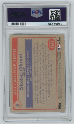 SHOHEI OHTANI (PSA 9) 2021 Topps Throwback Thursday (Variación de fotos SP) TBT #86 - Imagen 2 de 3