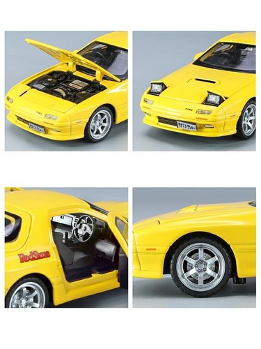 1/32 Mazda RX-7 light and Sound Yellow Die Cast - Picture 3 of 10