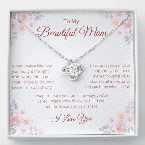 To My Beautiful Mom Mother's Day Gift From Daughter, Mom Gift From Son, Mom Neck