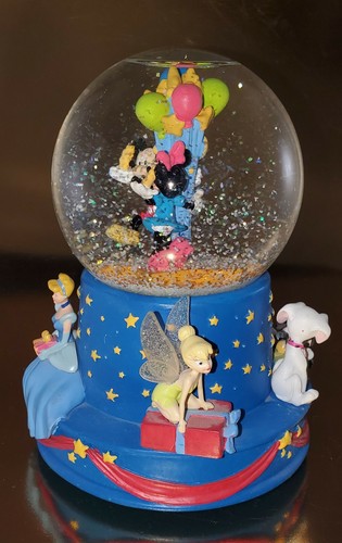 Disney 100th BirthdaySNOWGLOBE Mickey Mouse Minnie Tinkerbell WISH UPON A STAR - Picture 9 of 10